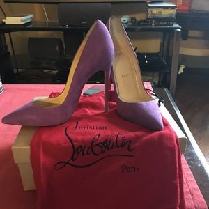 Christian Louboutin Digitale So Kate Suede Heels